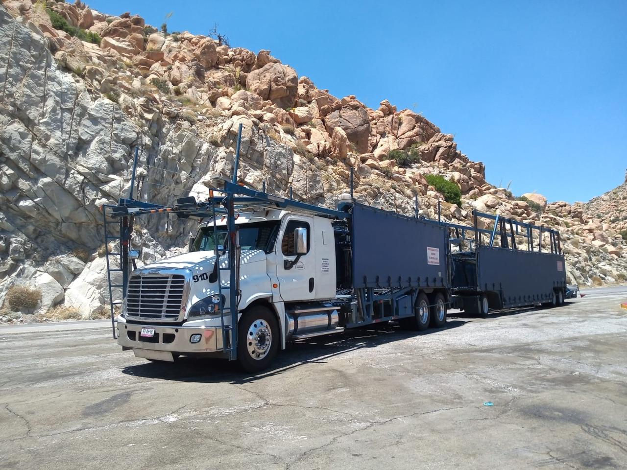 Unidad 910 en la sierra, tramo norte.